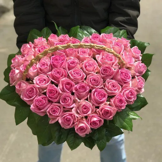 Corazón de 55 Rosas